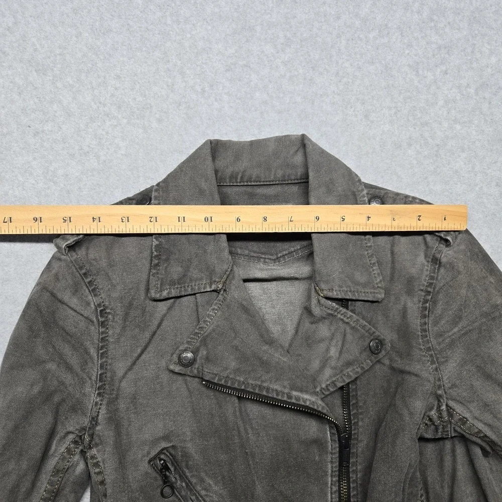 Denim & Supply‎ Ralph Lauren Jacket Womens Medium Moto Biker Belted Zip